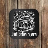 Chicano Mexican Lowriders Classic Mi Vida Loca Woodie Woody Coaster thumb 0