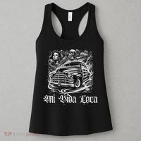 Chicano Mexican Lowriders Classic Mi Vida Loca Woodie Woody Women's Tank Top thumb 3