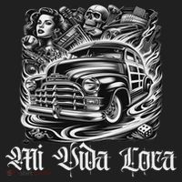 Chicano Mexican Lowriders Classic Mi Vida Loca Woodie Woody Golf Towel thumb 3