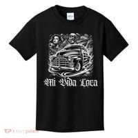 Chicano Mexican Lowriders Classic Mi Vida Loca Woodie Woody Kids T-Shirt thumb 0