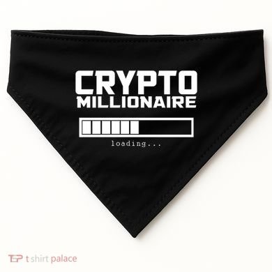 Cyrpto Millionaire Loading USA-Made Doggie Bandana