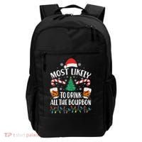 Christmas Most Likely To Drink All The Bourbon Backpack thumb 0