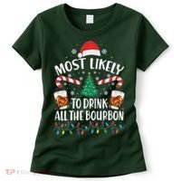 Christmas Most Likely To Drink All The Bourbon Women's T-Shirt thumb 0