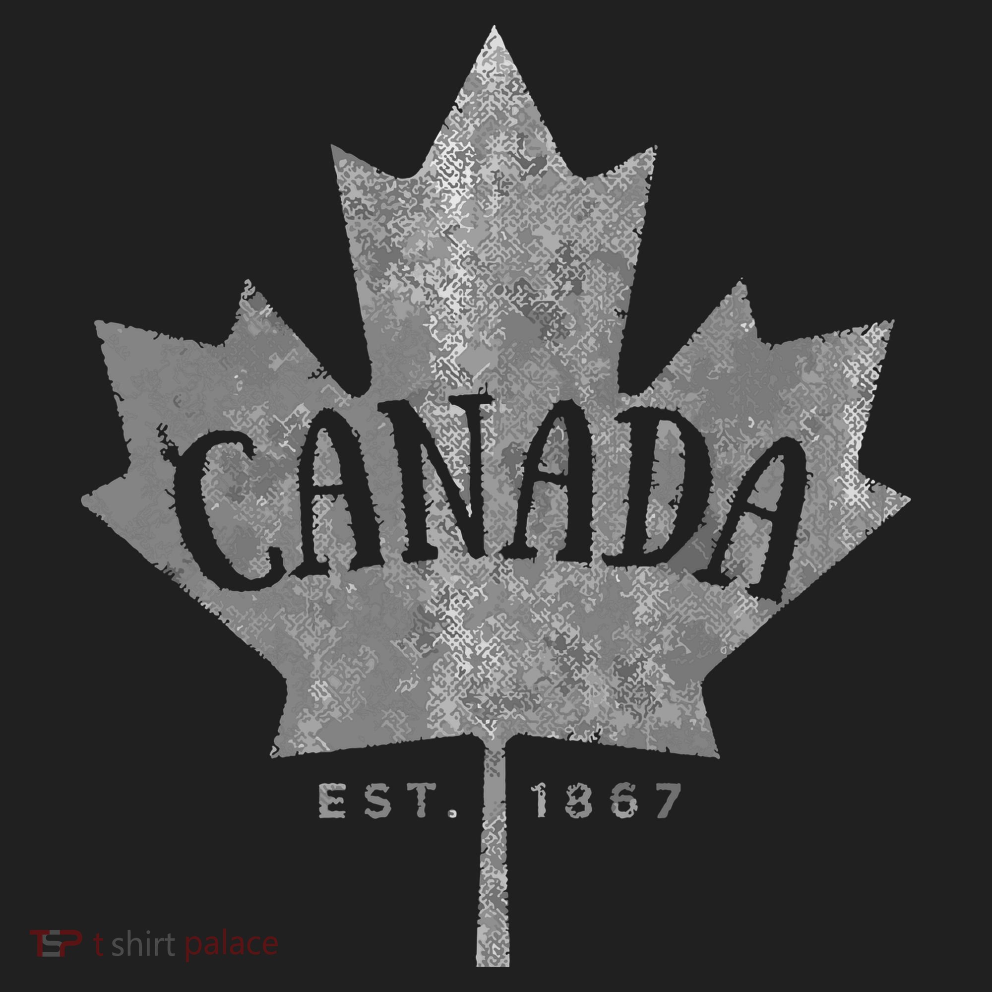 Canada Maple Leaf Canada Est 1867 Vintage Script Tumbler