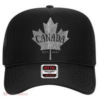 Canada Maple Leaf Canada Est 1867 Vintage Script Hat thumb 0