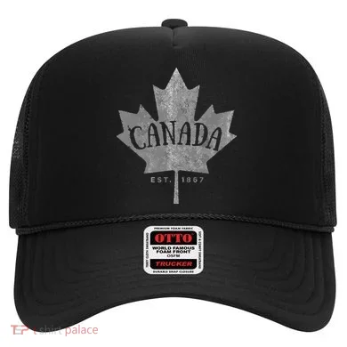 Canada Maple Leaf Canada Est 1867 Vintage Script Hat