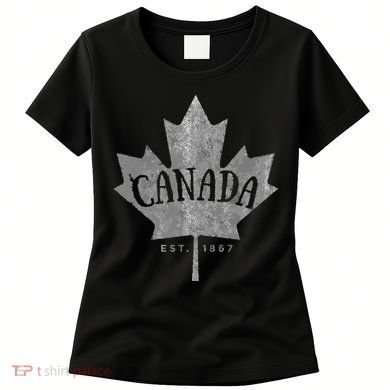 Canada Maple Leaf Canada Est 1867 Vintage Script Women's T-Shirt