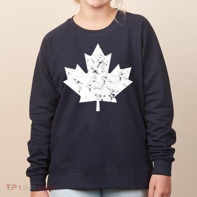 Canada Maple Leaf Flag Vintage Red White Canada Day Tank Top Women's Sweatshirt