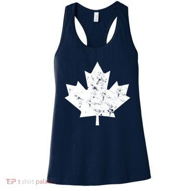 Canada Maple Leaf Flag Vintage Red White Canada Day Tank Top Women's Tank Top