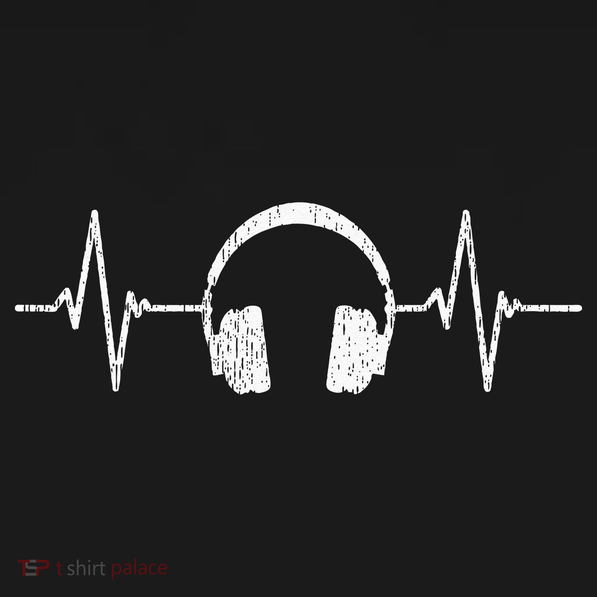 Cool Music Lover Producer DJ Present Heartbeat Headphones T-Shirt