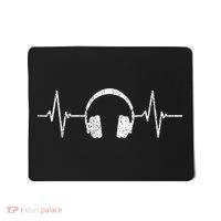 Cool Music Lover Producer DJ Present Heartbeat Headphones Mousepad thumb 0