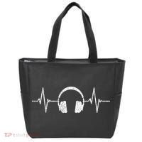 Cool Music Lover Producer DJ Present Heartbeat Headphones Tote Bag thumb 0
