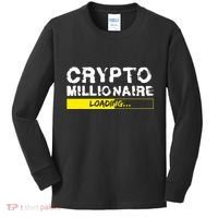 Crypto Millionaire Loading Kids Long Sleeve Shirt thumb 0