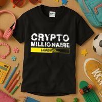 Crypto Millionaire Loading Kids T-Shirt thumb 3