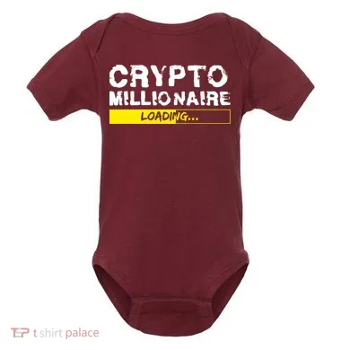 Crypto Millionaire Loading Baby Bodysuit