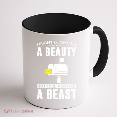 Cute Mail Lady Mail Carrier Postal Worker Coffee Mug back