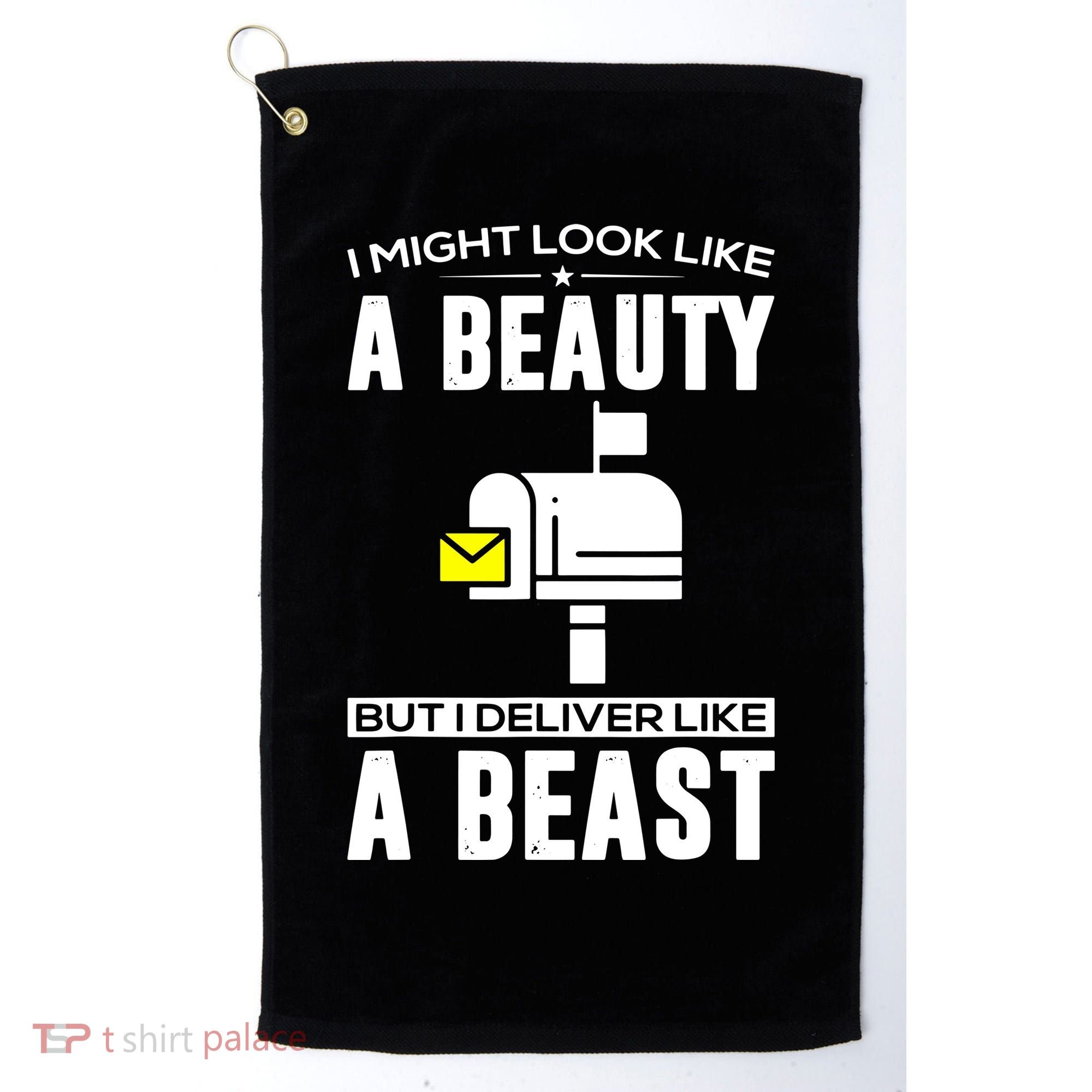 Cute Mail Lady Mail Carrier Postal Worker Golf Towel