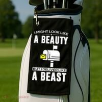 Cute Mail Lady Mail Carrier Postal Worker Golf Towel thumb 2