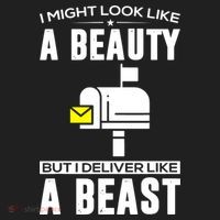 Cute Mail Lady Mail Carrier Postal Worker Golf Towel thumb 3