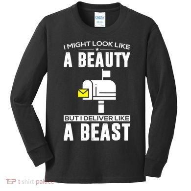 Cute Mail Lady Mail Carrier Postal Worker Kids Long Sleeve Shirt