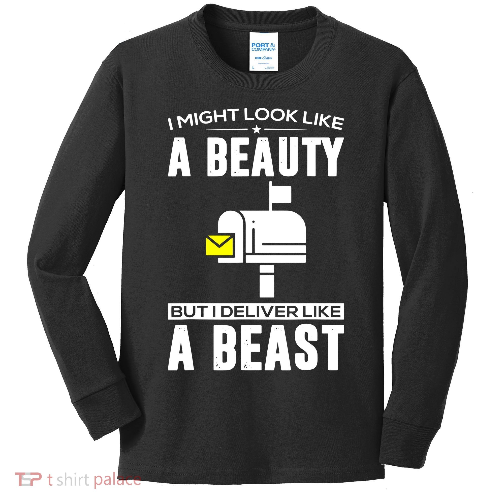 Cute Mail Lady Mail Carrier Postal Worker Kids Long Sleeve Shirt