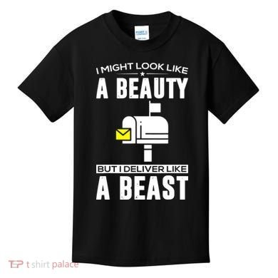 Cute Mail Lady Mail Carrier Postal Worker Kids T-Shirt
