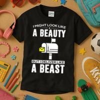 Cute Mail Lady Mail Carrier Postal Worker Kids T-Shirt thumb 3