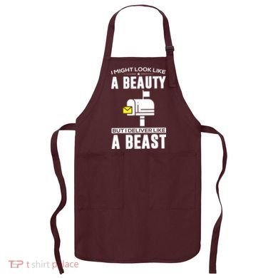Cute Mail Lady Mail Carrier Postal Worker Apron
