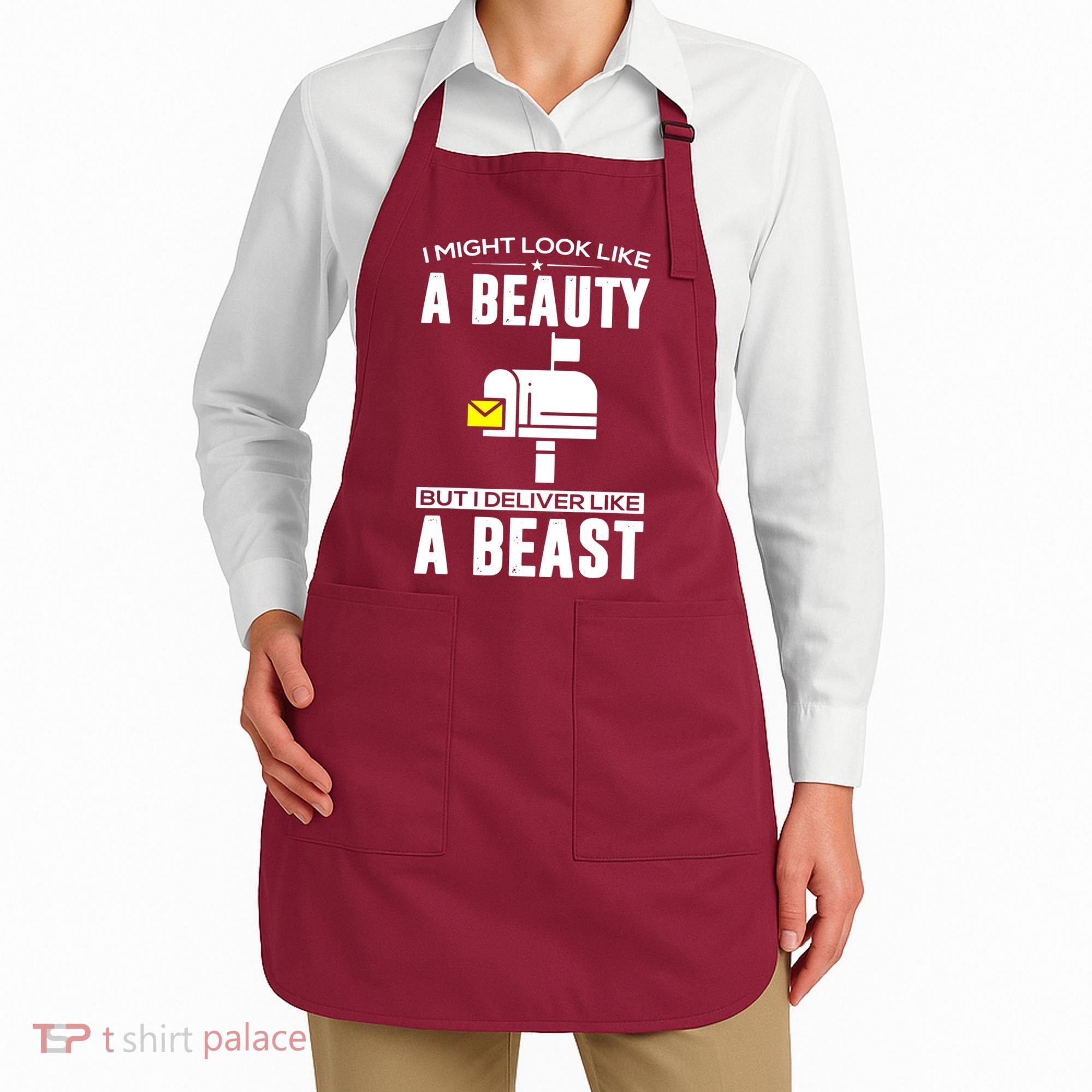 Cute Mail Lady Mail Carrier Postal Worker Apron