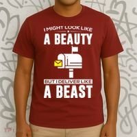 Cute Mail Lady Mail Carrier Postal Worker T-Shirt thumb 3