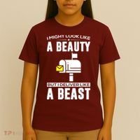 Cute Mail Lady Mail Carrier Postal Worker T-Shirt thumb 4
