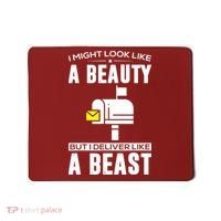 Cute Mail Lady Mail Carrier Postal Worker Mousepad thumb 0