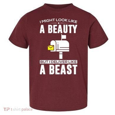 Cute Mail Lady Mail Carrier Postal Worker Toddler T-Shirt