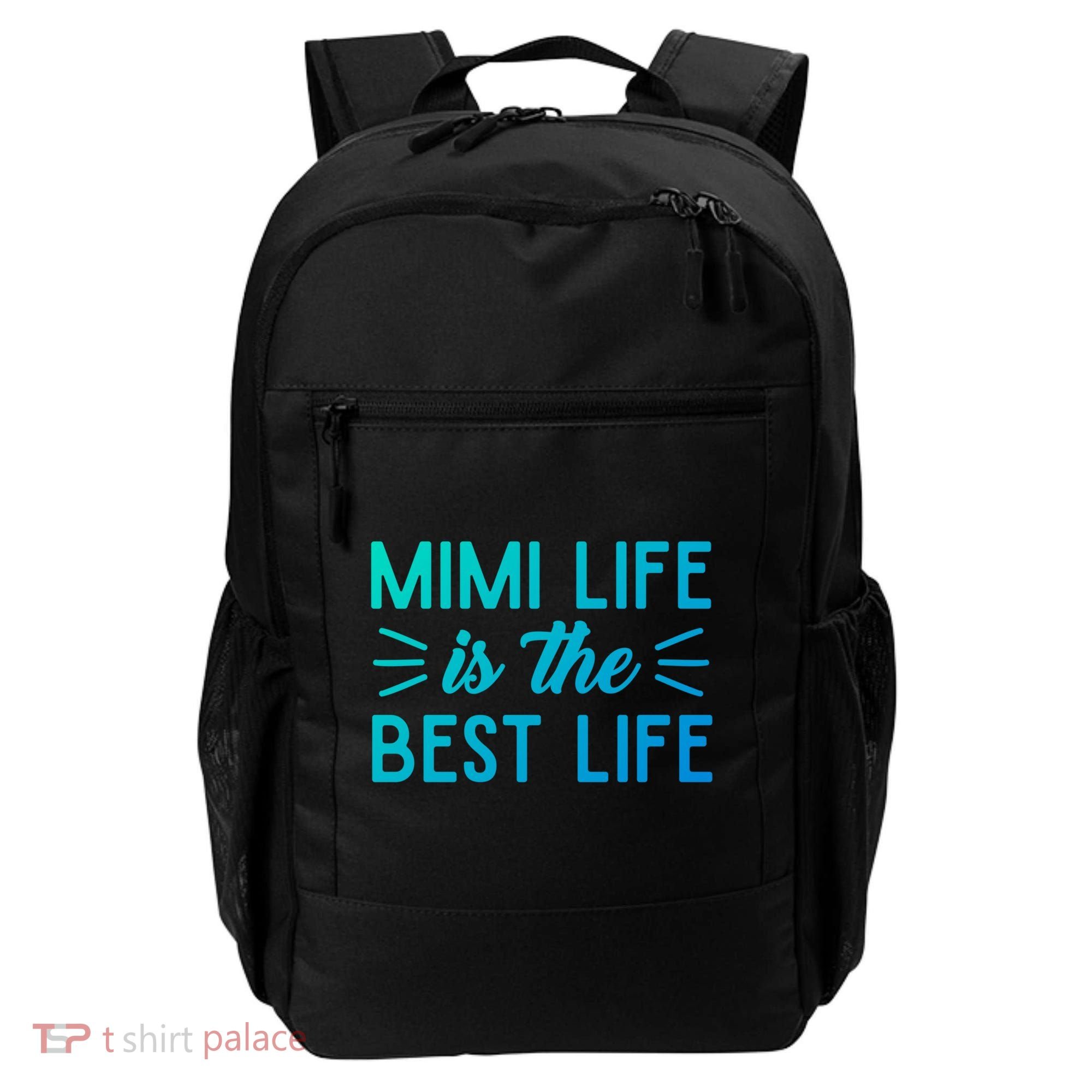 Cute Mimi Life Is The Best Life Letter Graphic Grandma Bless Gift Backpack