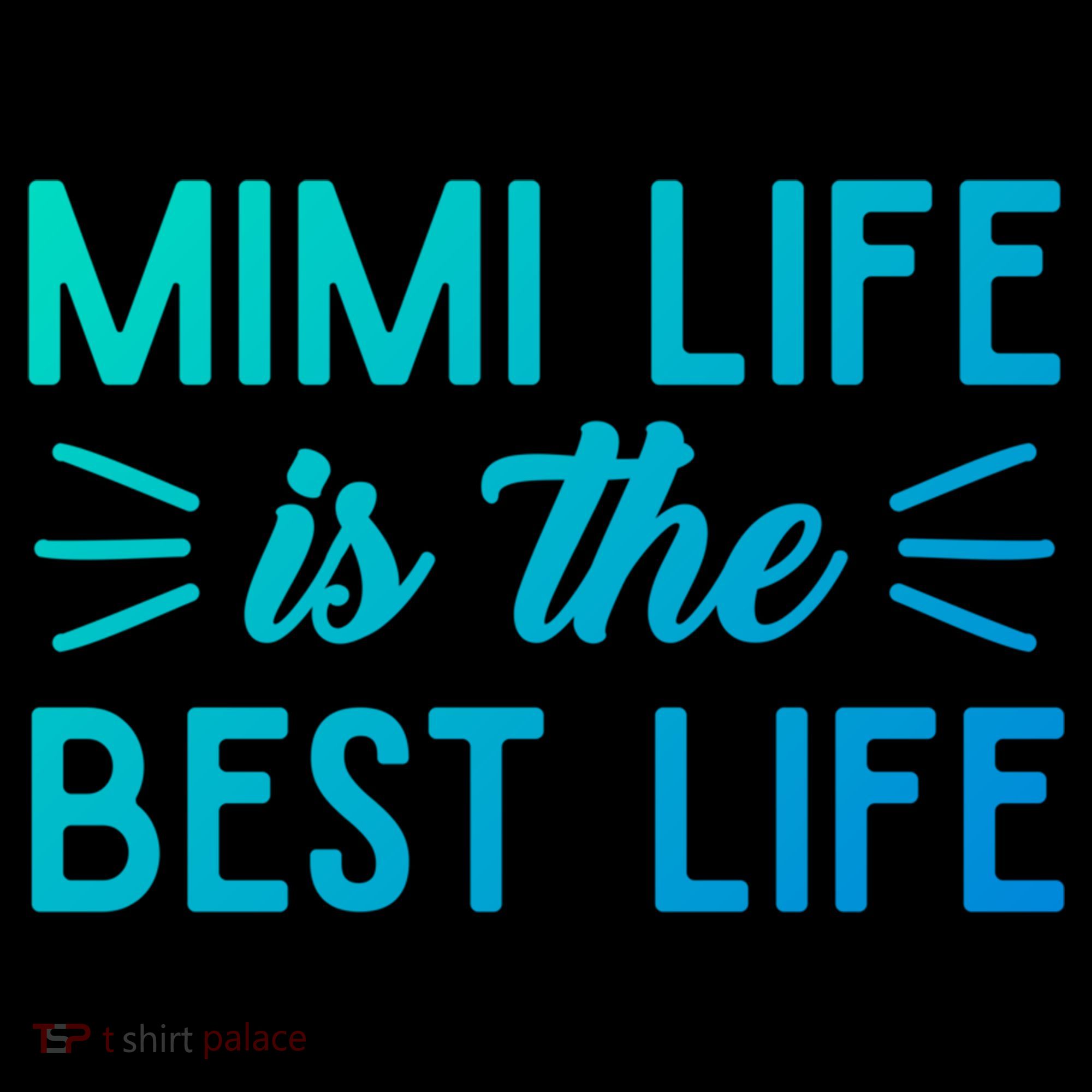 Cute Mimi Life Is The Best Life Letter Graphic Grandma Bless Gift Coffee Mug