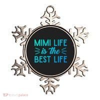 Cute Mimi Life Is The Best Life Letter Graphic Grandma Bless Gift Ornament thumb 0