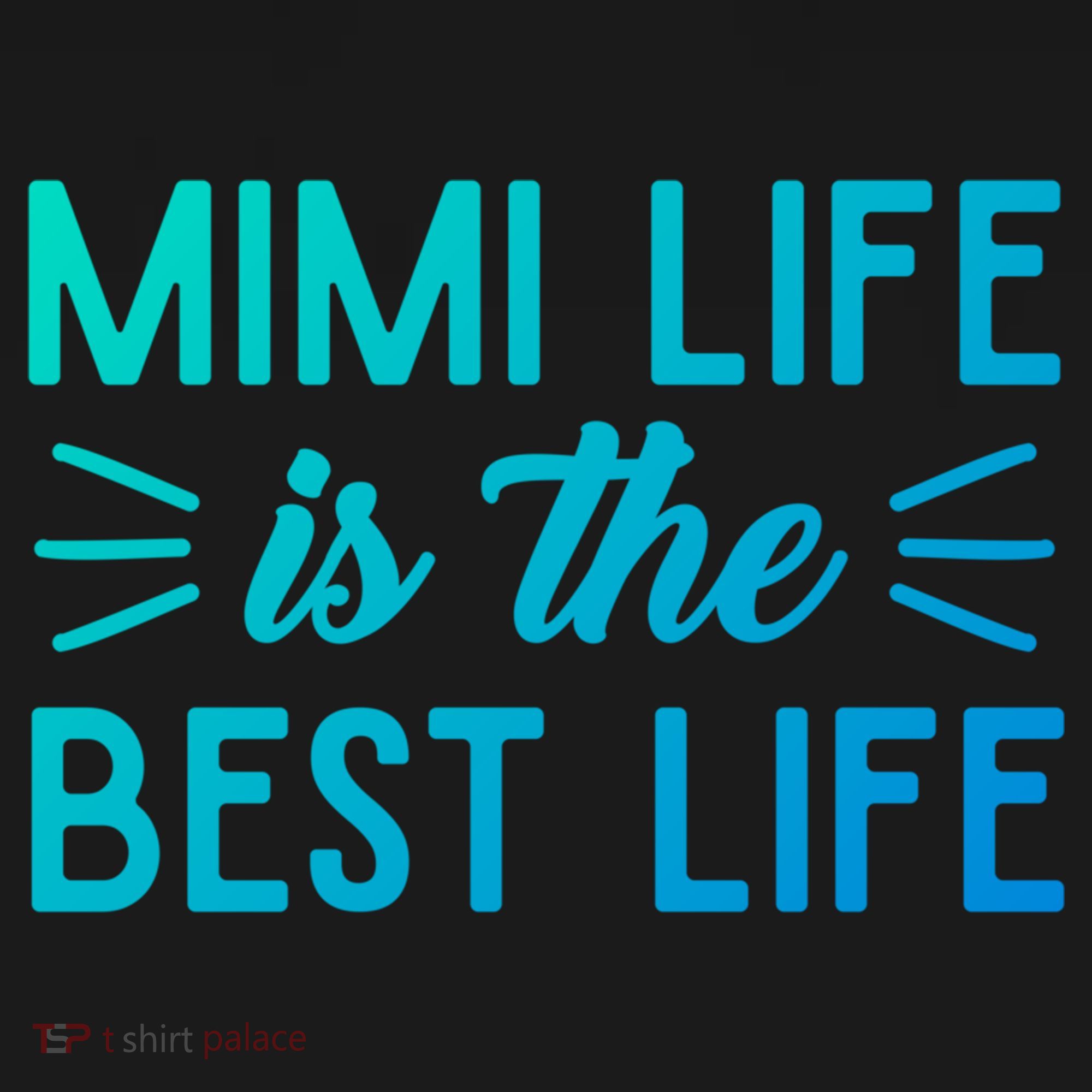 Cute Mimi Life Is The Best Life Letter Graphic Grandma Bless Gift Ornament
