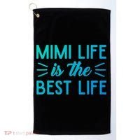 Cute Mimi Life Is The Best Life Letter Graphic Grandma Bless Gift Golf Towel thumb 0
