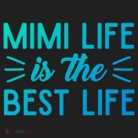 Cute Mimi Life Is The Best Life Letter Graphic Grandma Bless Gift Golf Towel thumb 3