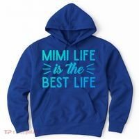 Cute Mimi Life Is The Best Life Letter Graphic Grandma Bless Gift Hoodie thumb 0