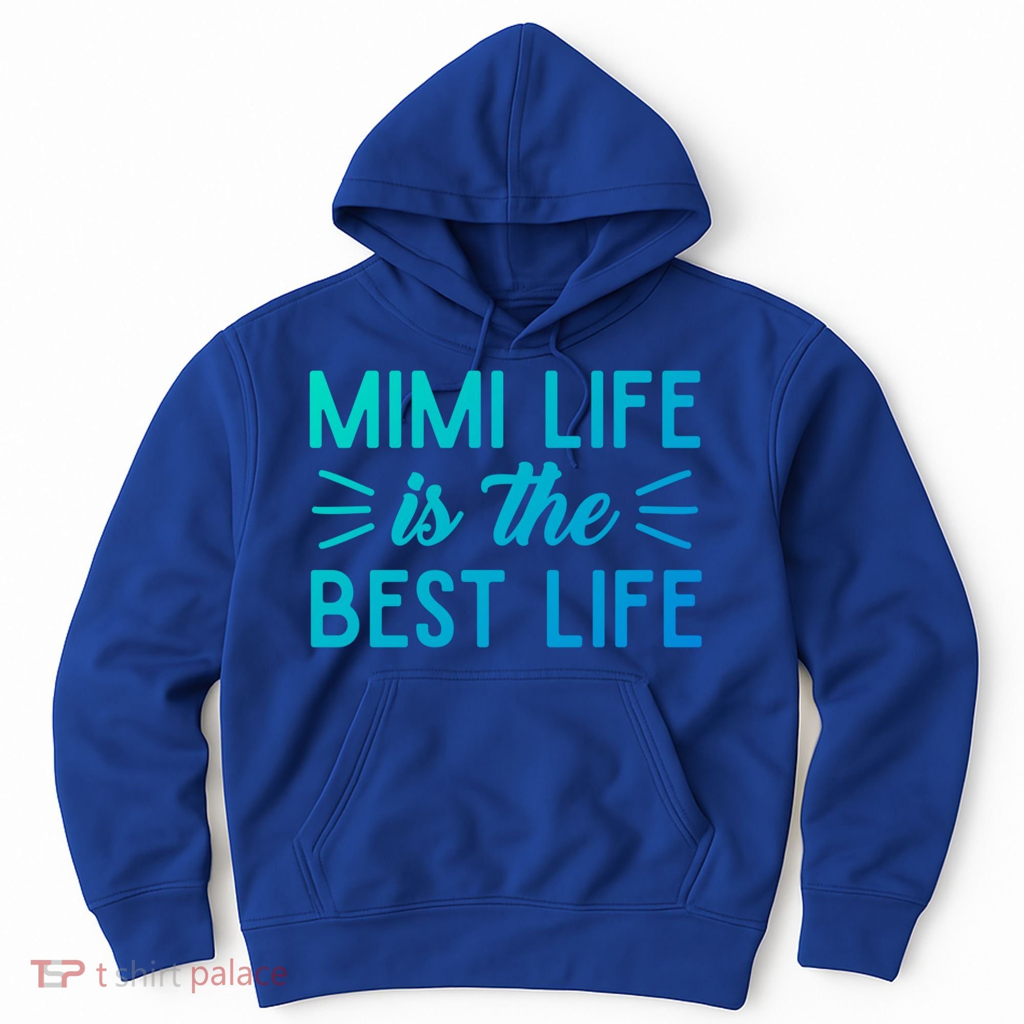 Cute Mimi Life Is The Best Life Letter Graphic Grandma Bless Gift Hoodie