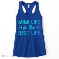 Cute Mimi Life Is The Best Life Letter Graphic Grandma Bless Gift Women's Tank Top thumb 0