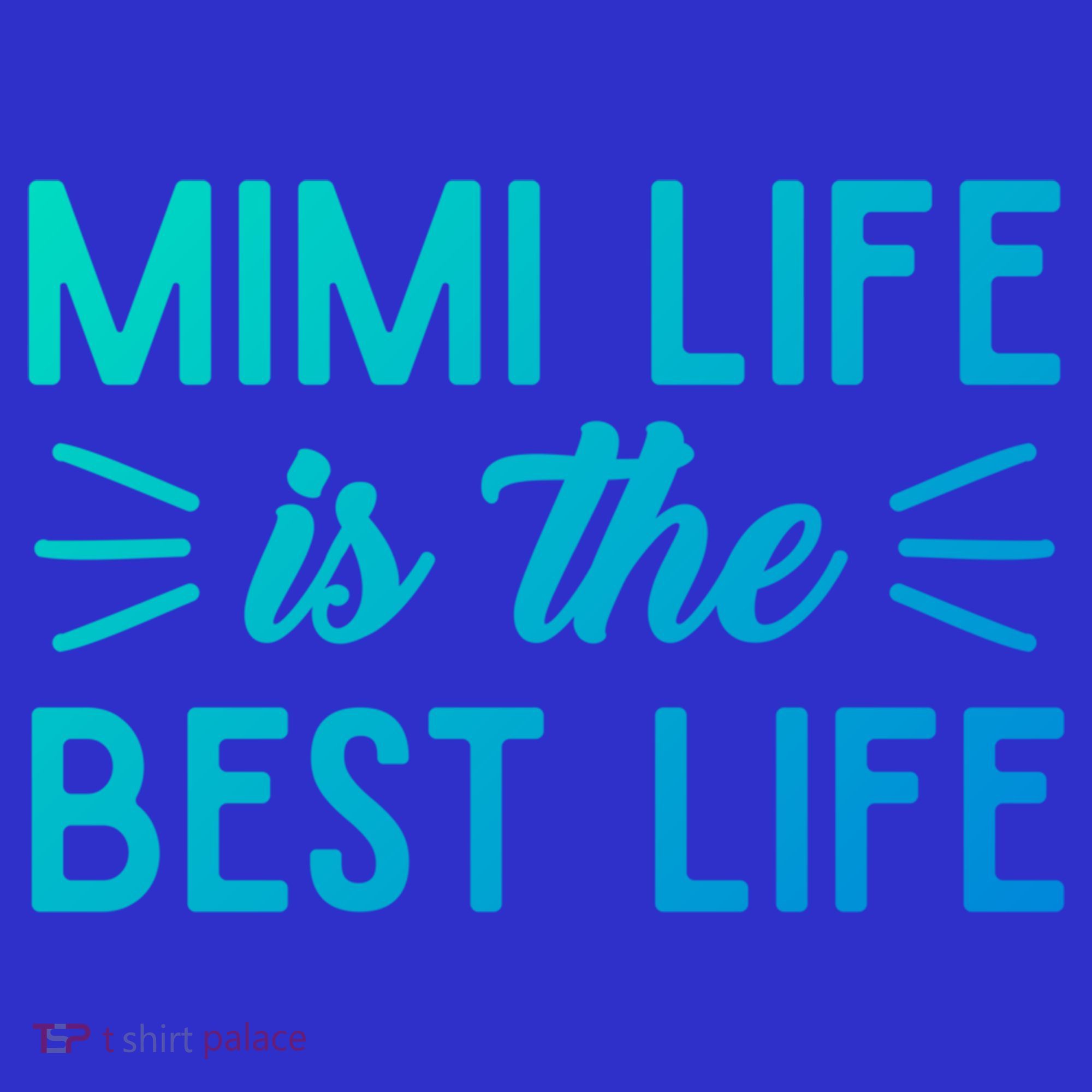 Cute Mimi Life Is The Best Life Letter Graphic Grandma Bless Gift Women's Tank Top