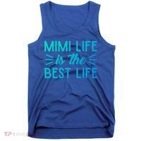 Cute Mimi Life Is The Best Life Letter Graphic Grandma Bless Gift Tank Top thumb 0