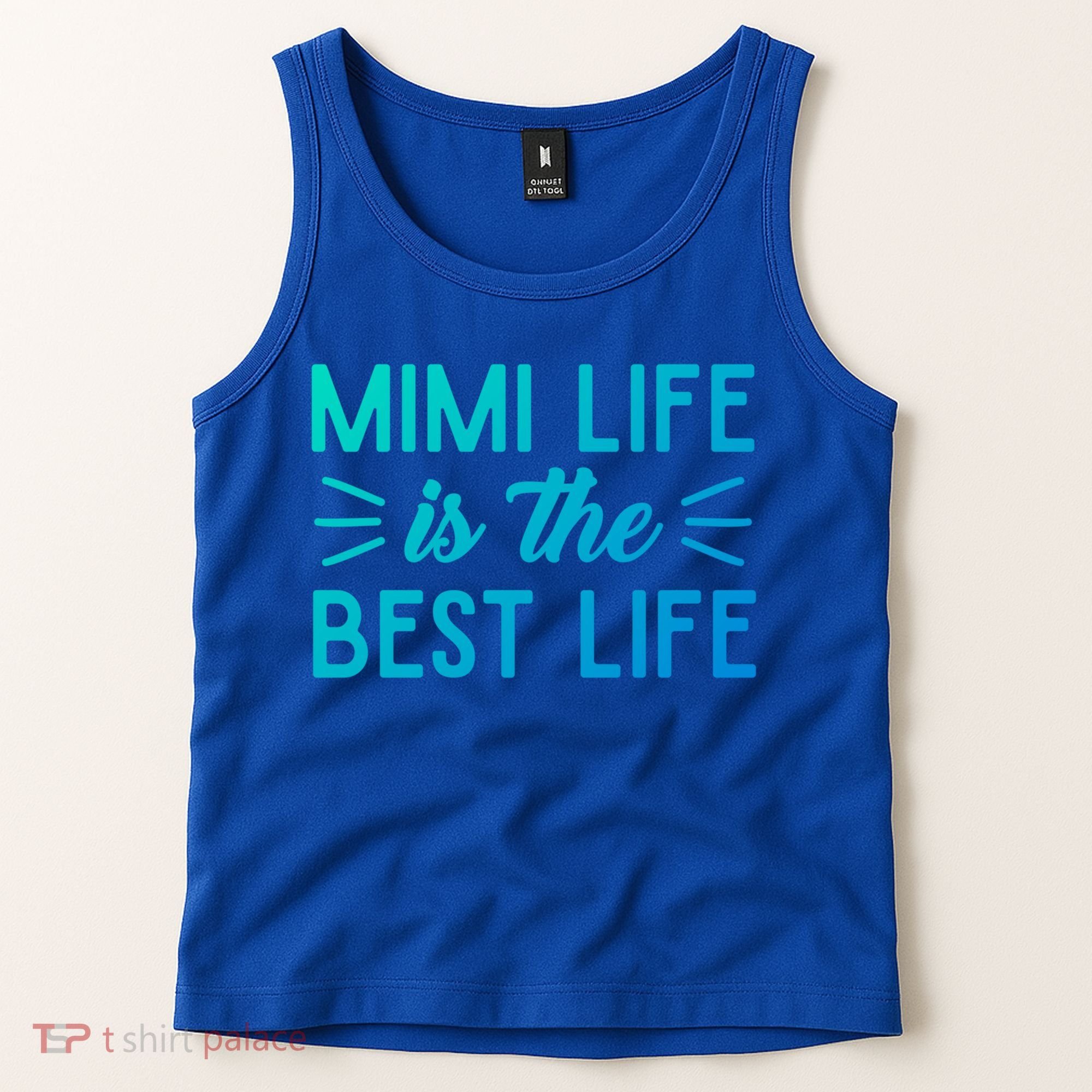Cute Mimi Life Is The Best Life Letter Graphic Grandma Bless Gift Tank Top
