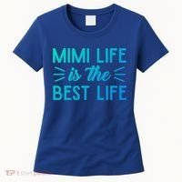 Cute Mimi Life Is The Best Life Letter Graphic Grandma Bless Gift Women's T-Shirt thumb 0