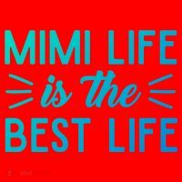 Cute Mimi Life Is The Best Life Letter Graphic Grandma Bless Gift Santa Hat thumb 1