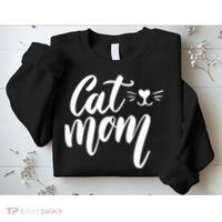 Cat Mom Lover Cute Gift Sweatshirt thumb 2