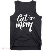 Cat Mom Lover Cute Gift Tank Top thumb 0