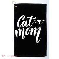 Cat Mom Lover Cute Gift Golf Towel thumb 0